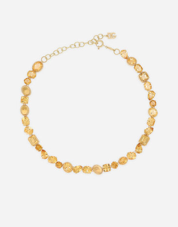 Dolce & Gabbana Collier Anna en or jaune 18 ct avec citrines Doré WNQA3GWQC01