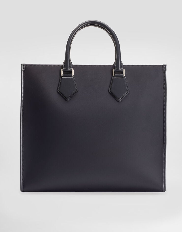 Dolce & Gabbana GroÃŸer Shopper aus Nylon Blau BM2271AG182