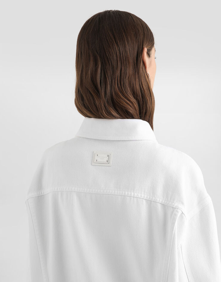 Dolce & Gabbana Jeansjacke aus Denim Multicolor F9S65DG8OT6