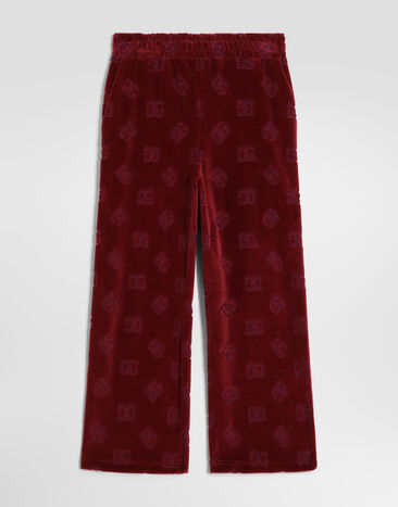 Dolce & Gabbana Logo jacquard jersey trousers Red L5JPJ3FJ7DL