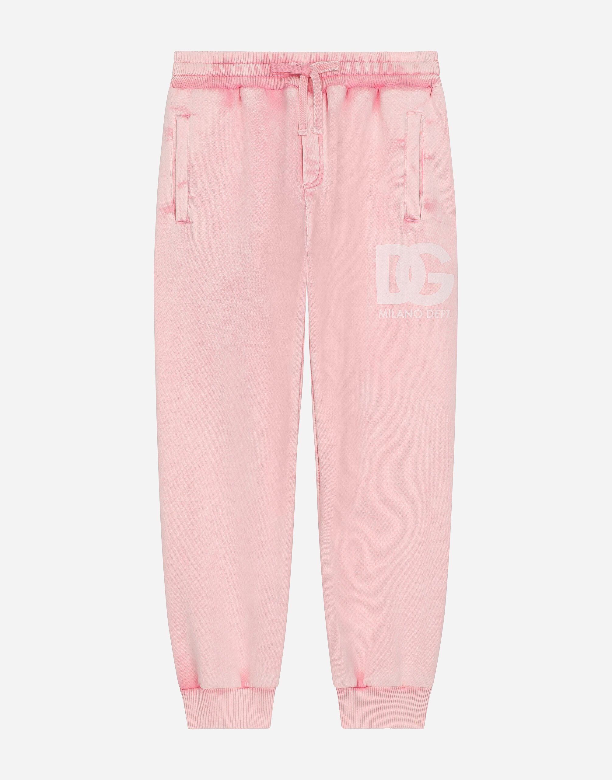 Dolce & Gabbana Jersey jogging pants Pink EB0249AB018