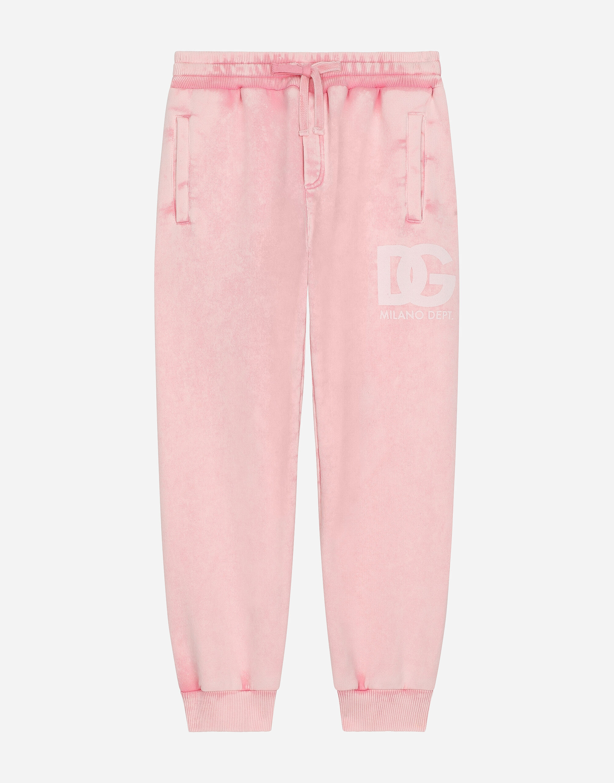 Dolce & Gabbana Jersey jogging pants Rosa L5JP3JG7M7J