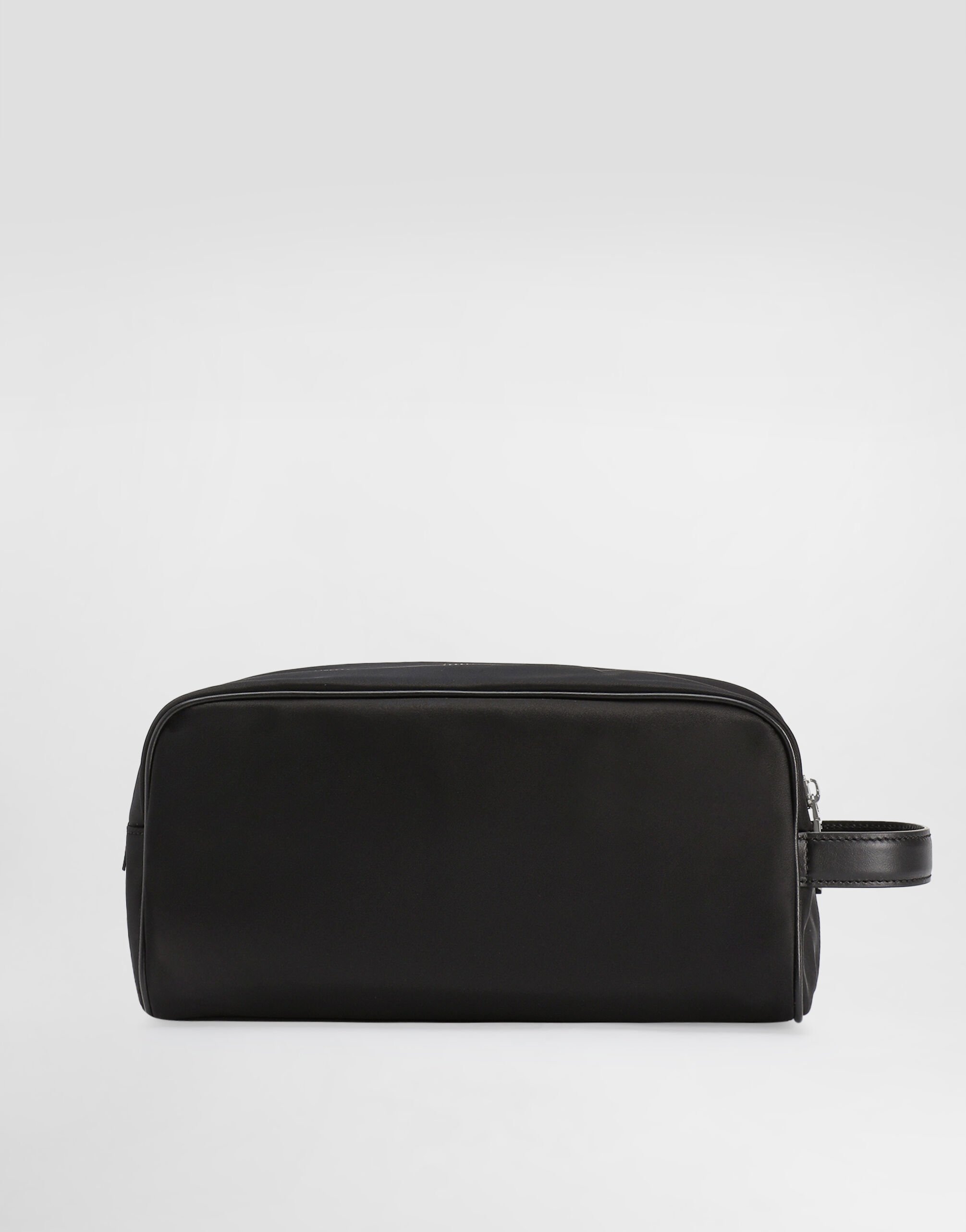 Dolce & Gabbana / カーフスキン トイレタリーバッグ Grainy calfskin and nylon toiletry bag in Black for Men