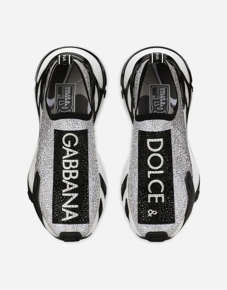 Dolce & Gabbana Fast sneakers with fusible rhinestones White CK2172AJ673