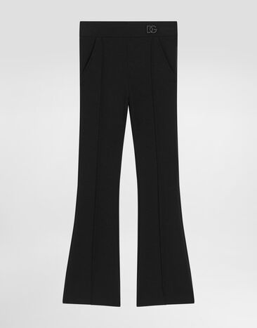 Dolce & Gabbana Trousers with DG patch Black L5JPH9G7PSC