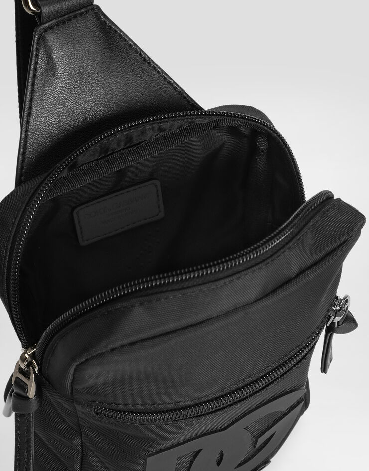 Dolce & Gabbana Nylon bag with DG patch Black EM0142AU927