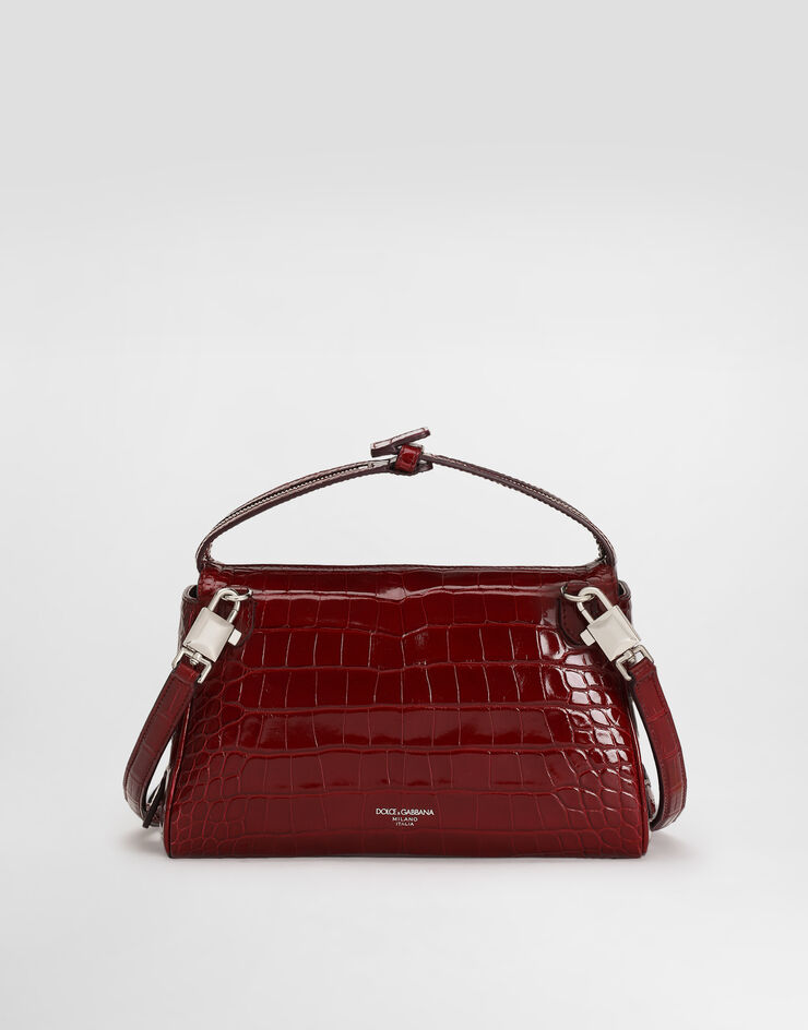 Dolce & Gabbana Vittoria alligator crossbody bag Red BM2049A2T69