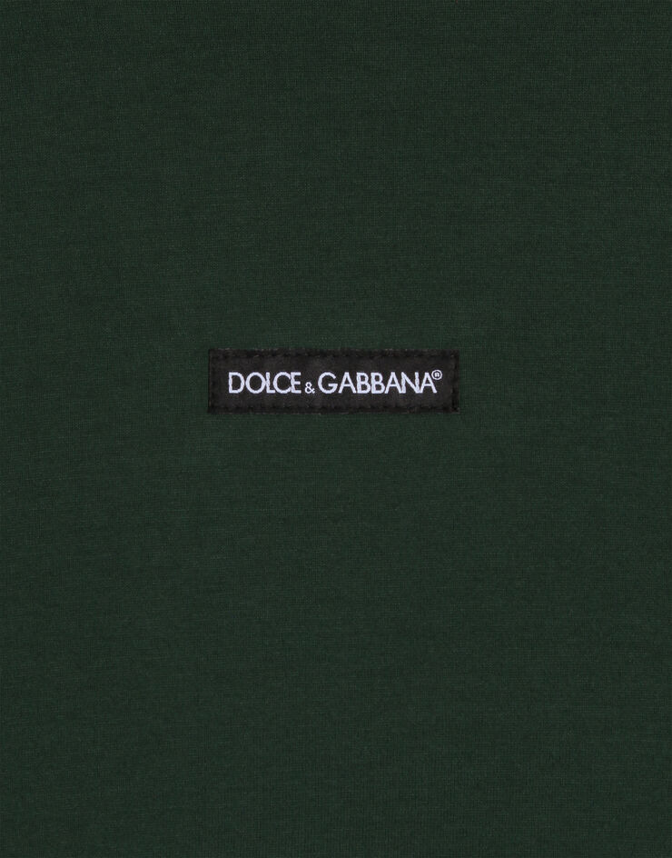 Dolce & Gabbana 티셔츠, 코튼 소재 Dolce & Gabbana 티셔츠, 코튼 소재 그린 G8PN9TG7QNP
