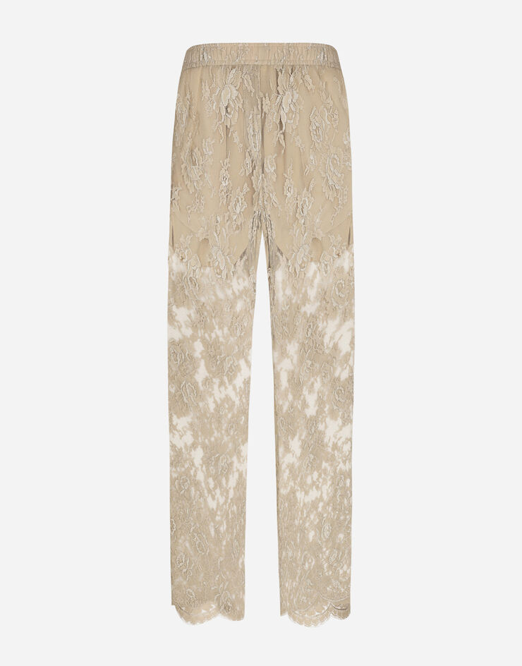 Dolce & Gabbana Tailored Galloon lace pants Beige GP05QTHLM9Y
