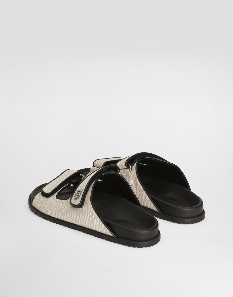 Dolce & Gabbana Salt&pepper fabric sandal Multicolor A80511AD504