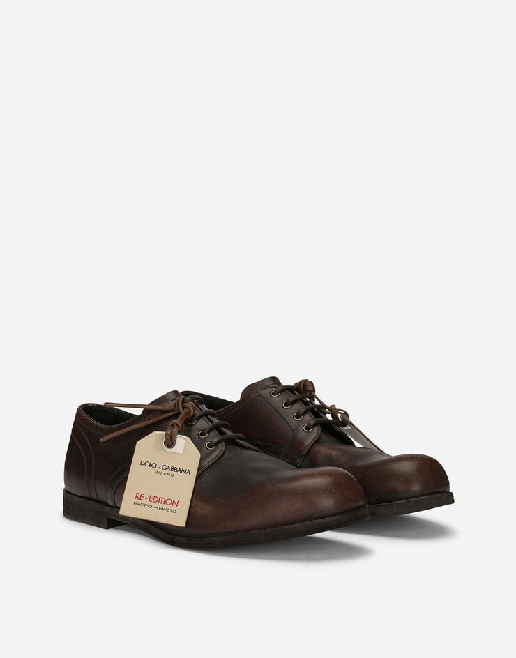 Dolce&Gabbana Leather Derby Shoes Brown A10796AO019