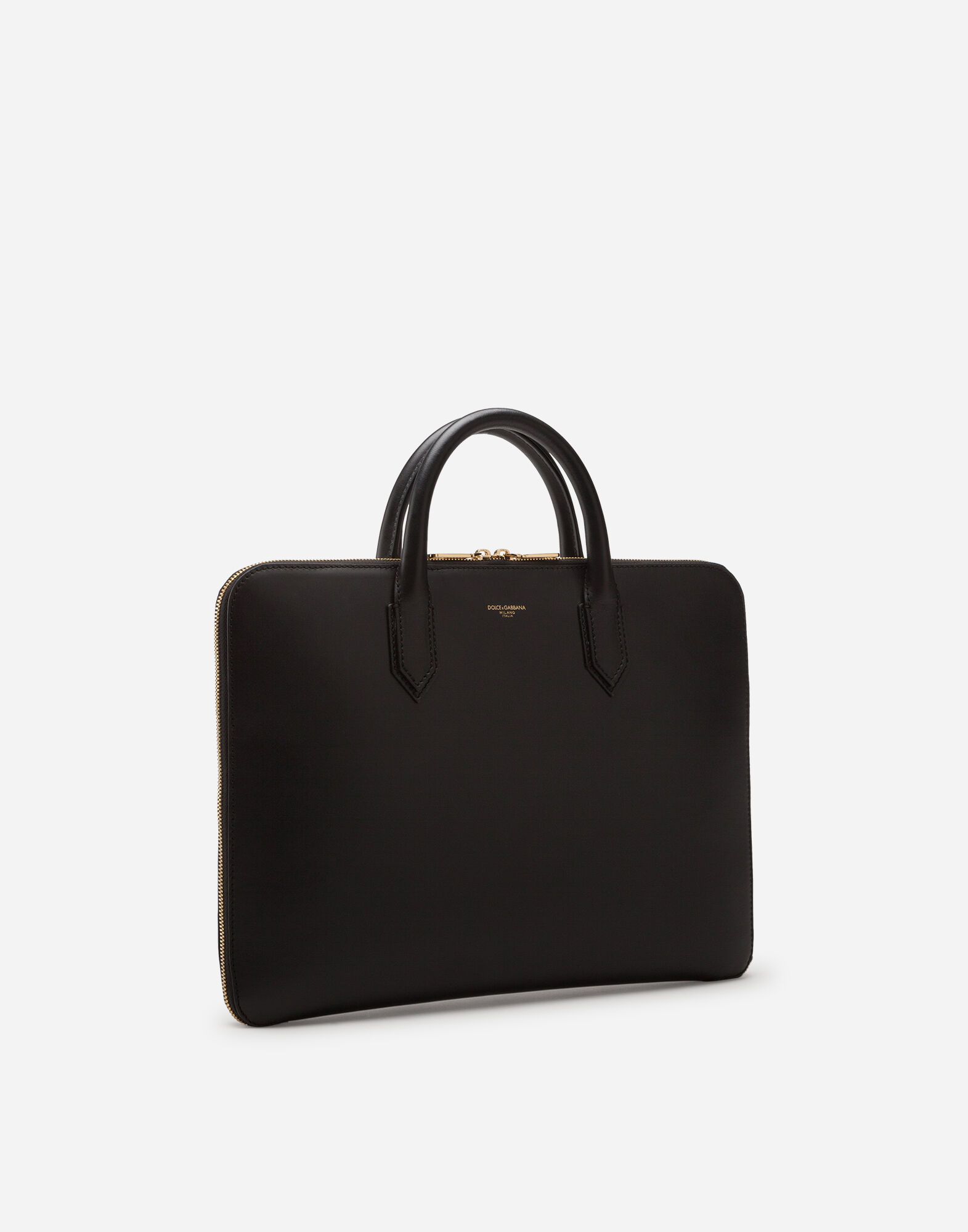 Monreal briefcase in calfskin with heat pressed logo