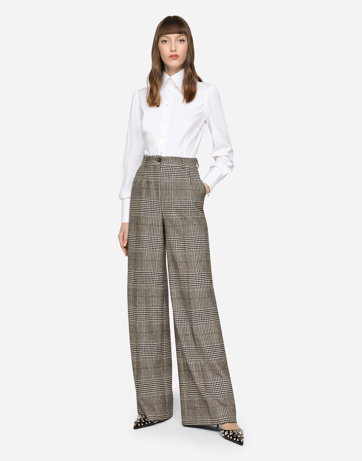 Dolce & Gabbana Flared glen plaid pants Multicolor FTCMYTFQ2M5