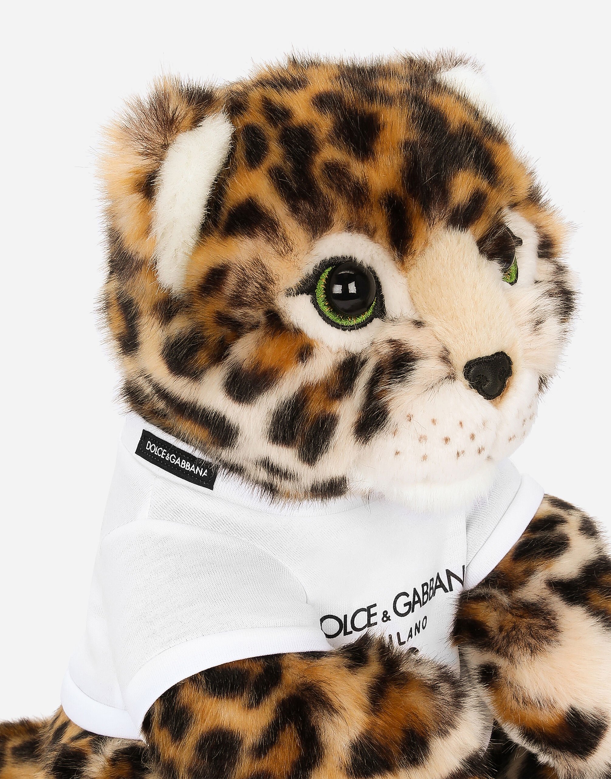 Peluche mascotte Leo en fausse fourrure