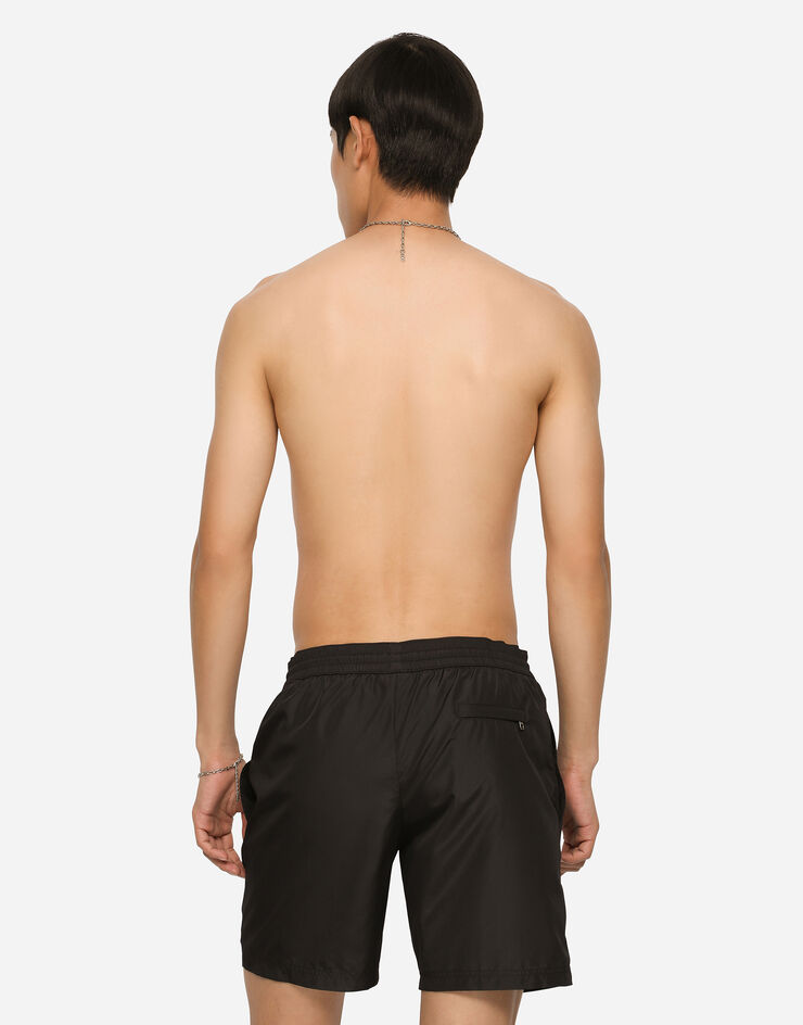 Dolce & Gabbana Bañador bóxer medio con DG Hardware Negro M4E27TFUSFW