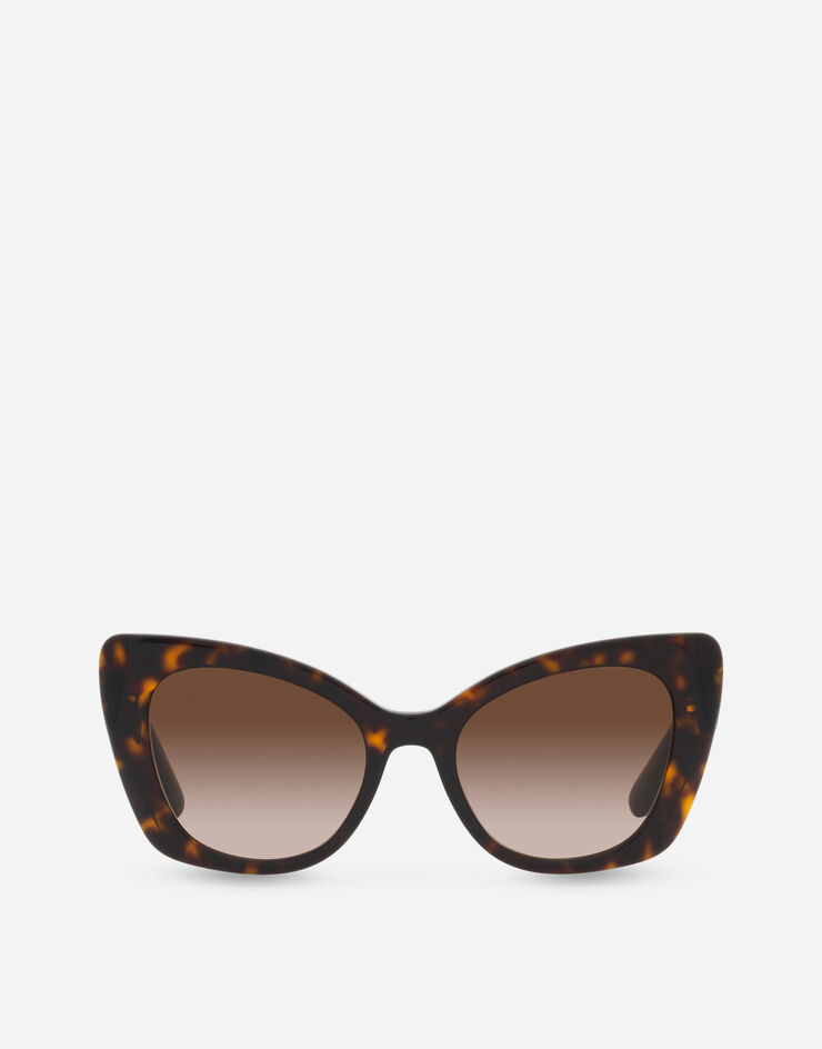 Dolce & Gabbana نظارة شمسية بشعار DG متقاطع هافانا VG440DVP213