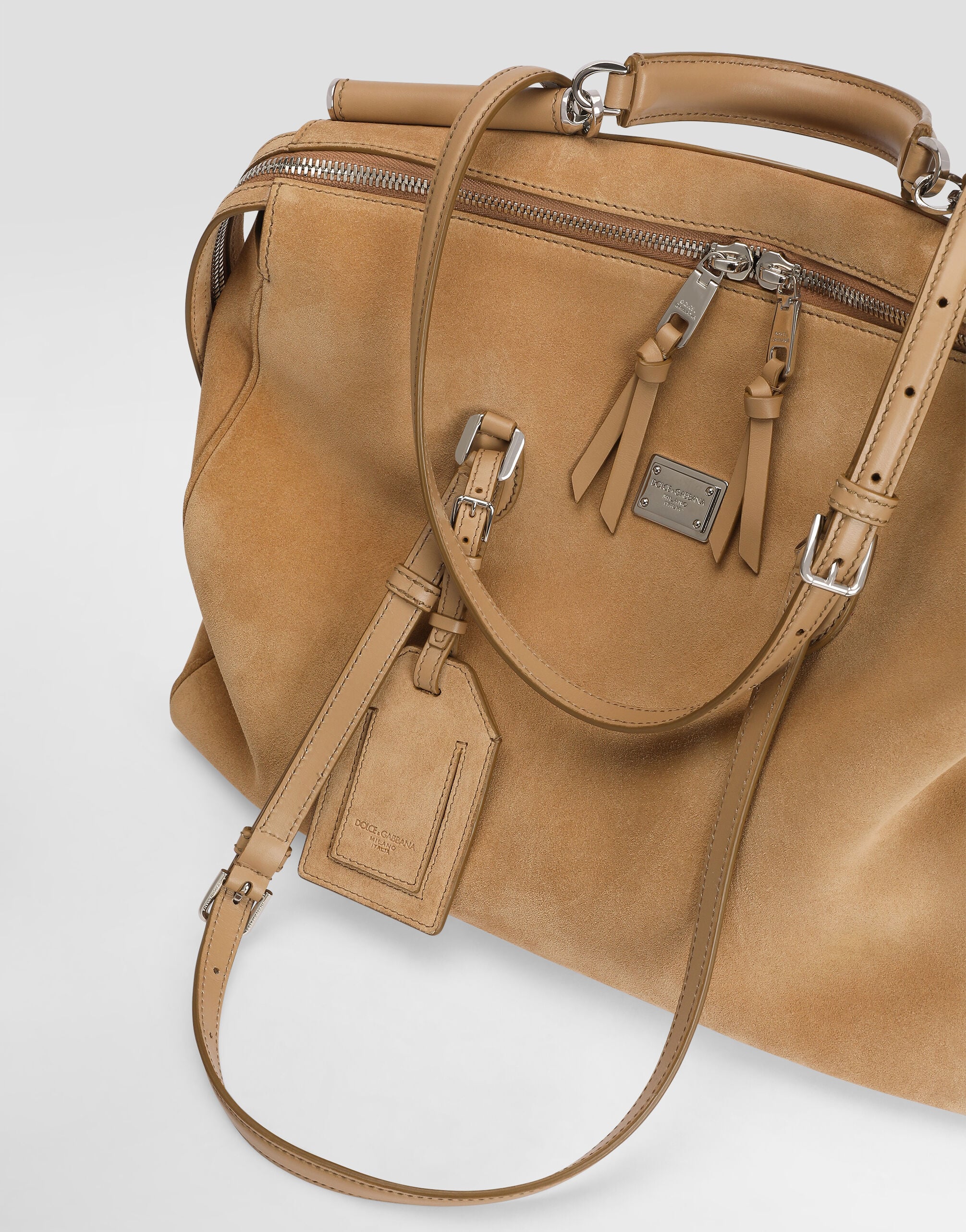 Vittoria handbag in split leather in Multicolor for Men