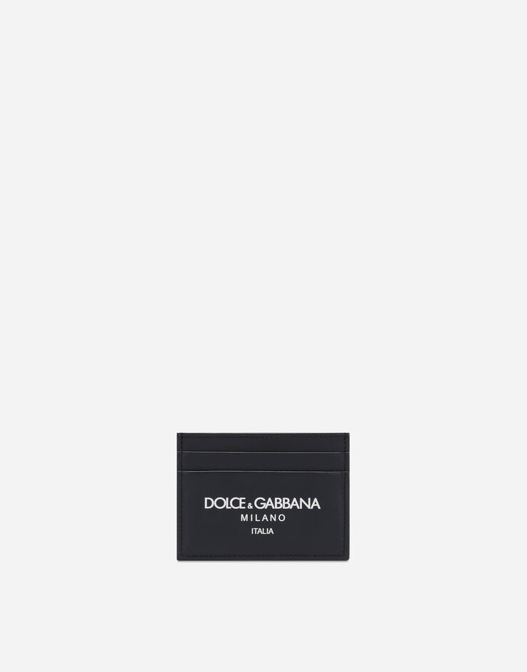 Dolce & Gabbana Porte-cartes en cuir de veau Bleu BP0330AN244
