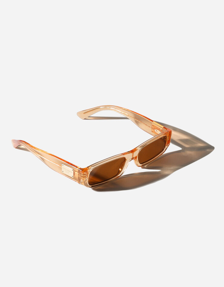 Dolce & Gabbana نظارة شمسية كامب للركمجة برتقالي شفاف VG400MVP273