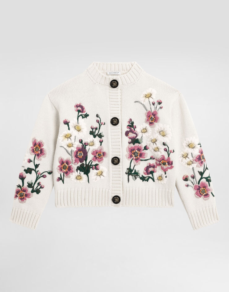 Dolce & Gabbana Wool cardigan White L5KWMFJGMB7