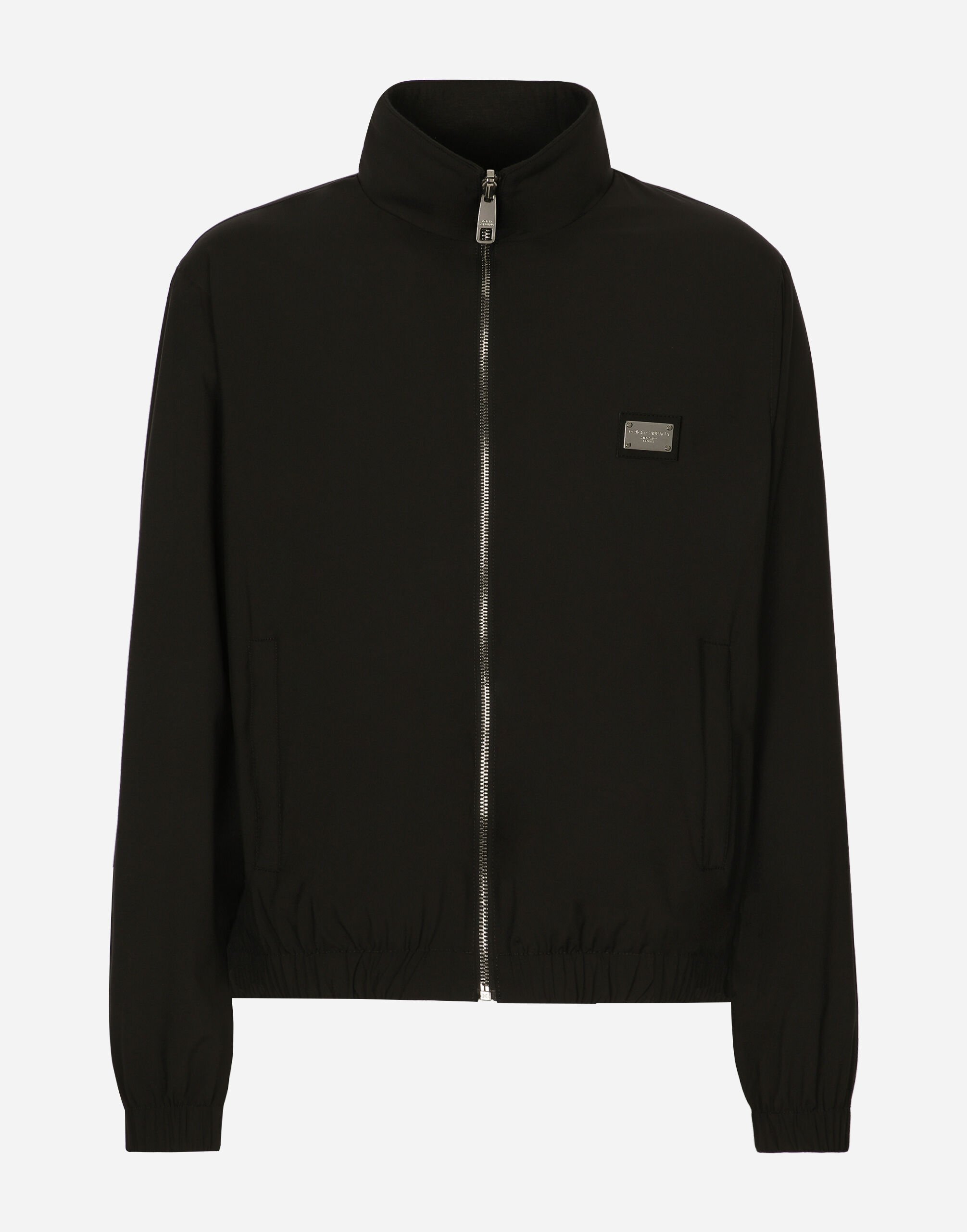Dolce & Gabbana Light nylon jacket with branded tag Black G036CTFUSXS