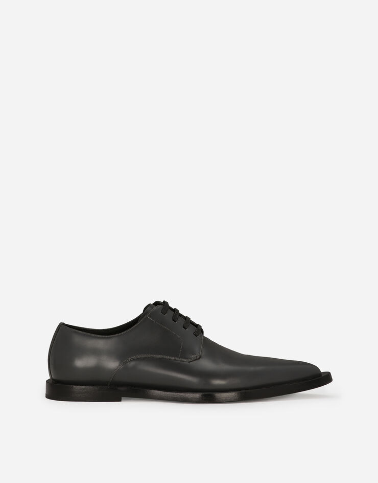 Dolce & Gabbana Calfskin Derby shoes Grey A10797A1203