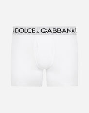 Dolce & Gabbana Two-way-stretch cotton jersey long-leg boxers Black M3A27TFU1AU