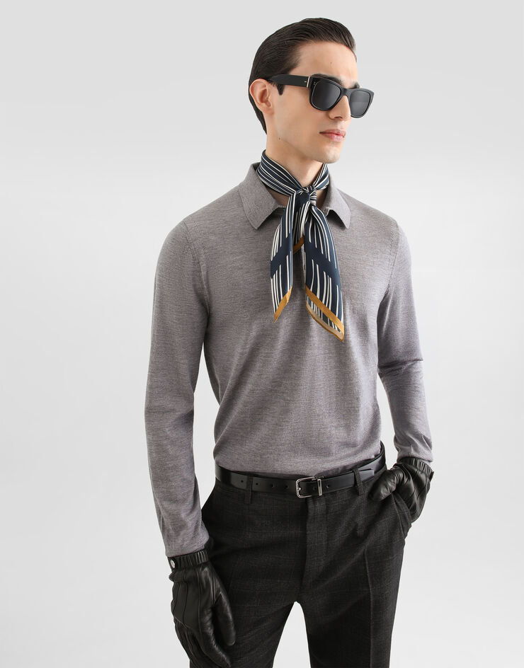 Dolce & Gabbana Knit cashmere polo shirt  GXZ25TJBW1W