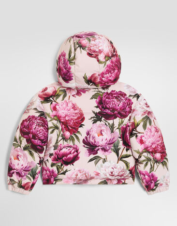 Dolce & Gabbana Peony-print nylon puffer jacket Multicolor L5JBN8G7QZT