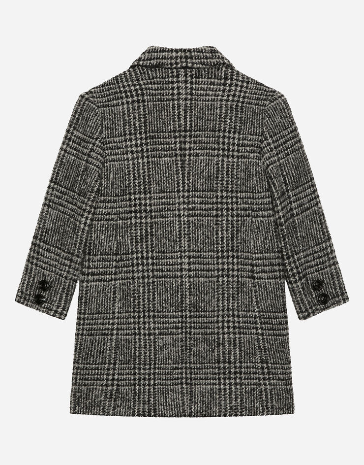 Dolce & Gabbana Double-breasted wool-blend herringbone coat Multicolor L42C32FQMJM