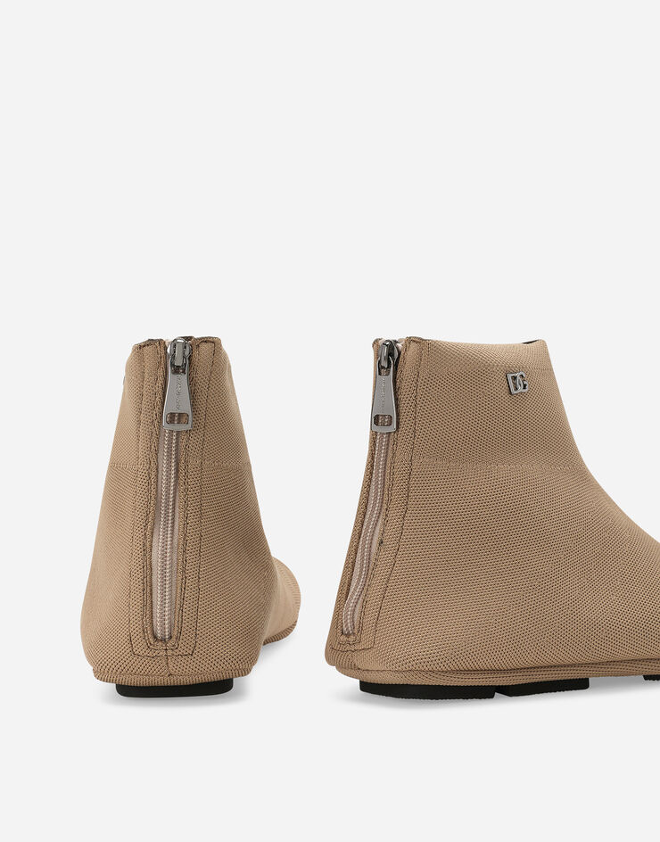 Dolce & Gabbana 弹力平纹针织短靴 米色 A60590AT397