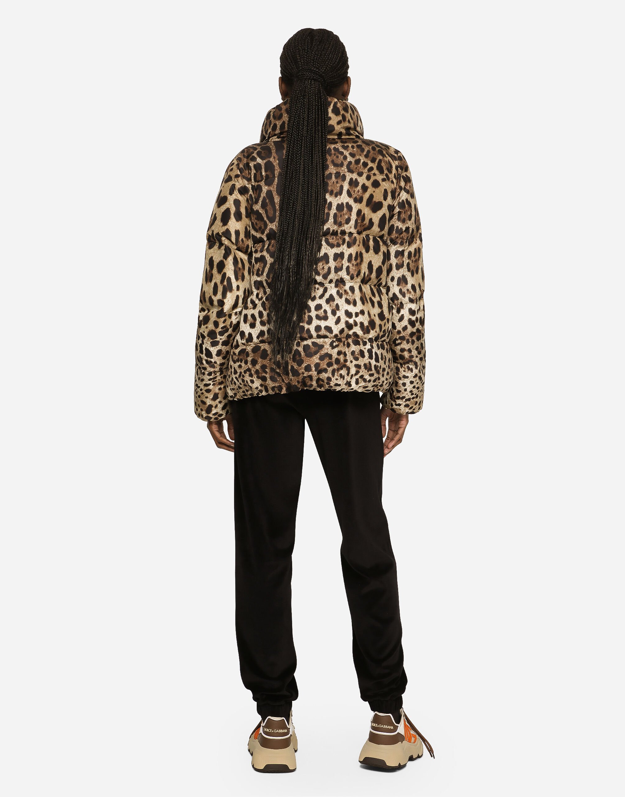 DOLCE & GABBANA Leopard Print Bomber Jacket SNEAK PEEK Patch