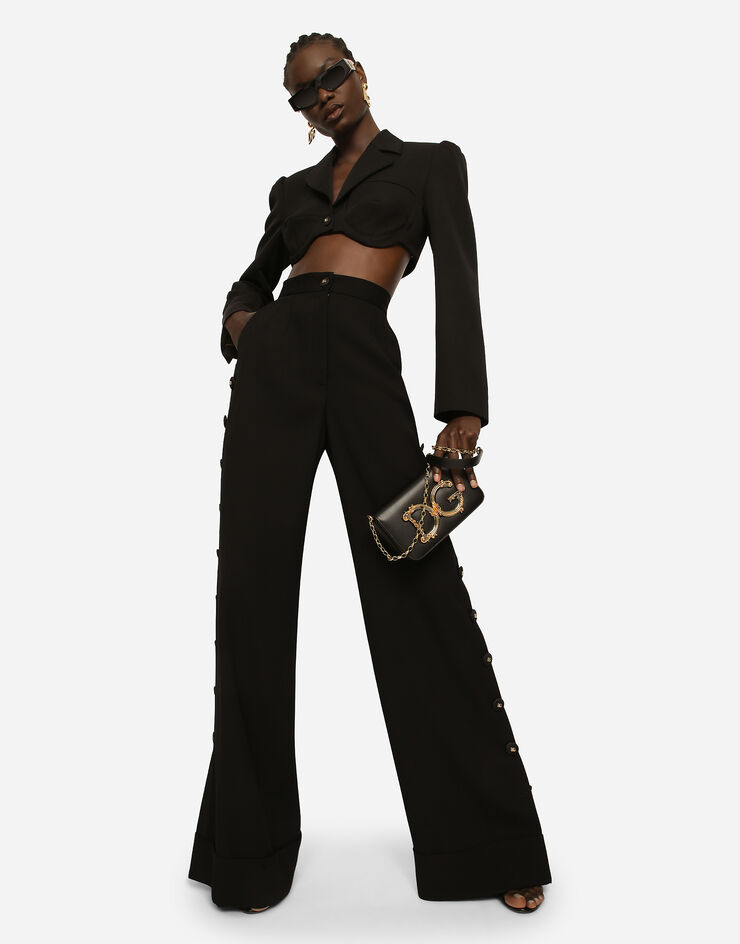 Dolce & Gabbana Short woolen jacket Black F26D5TFU21E