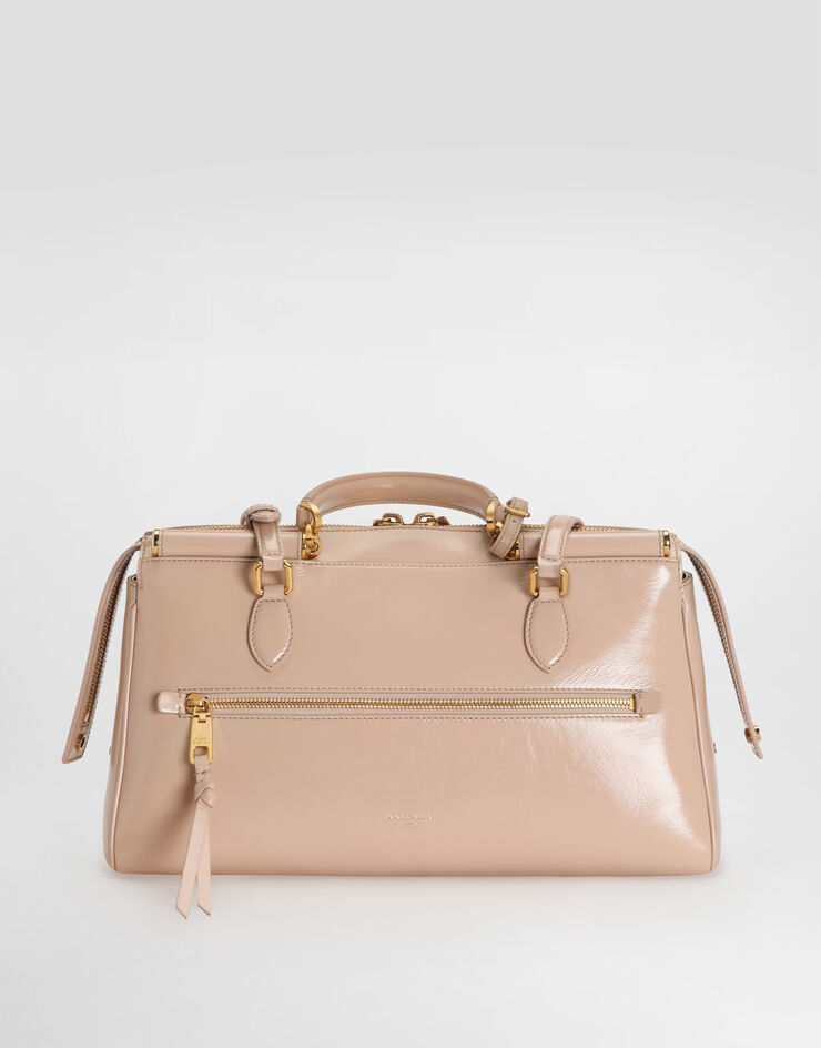 Dolce & Gabbana Medium Vittoria calfskin handbag Pink BB7844AZ000
