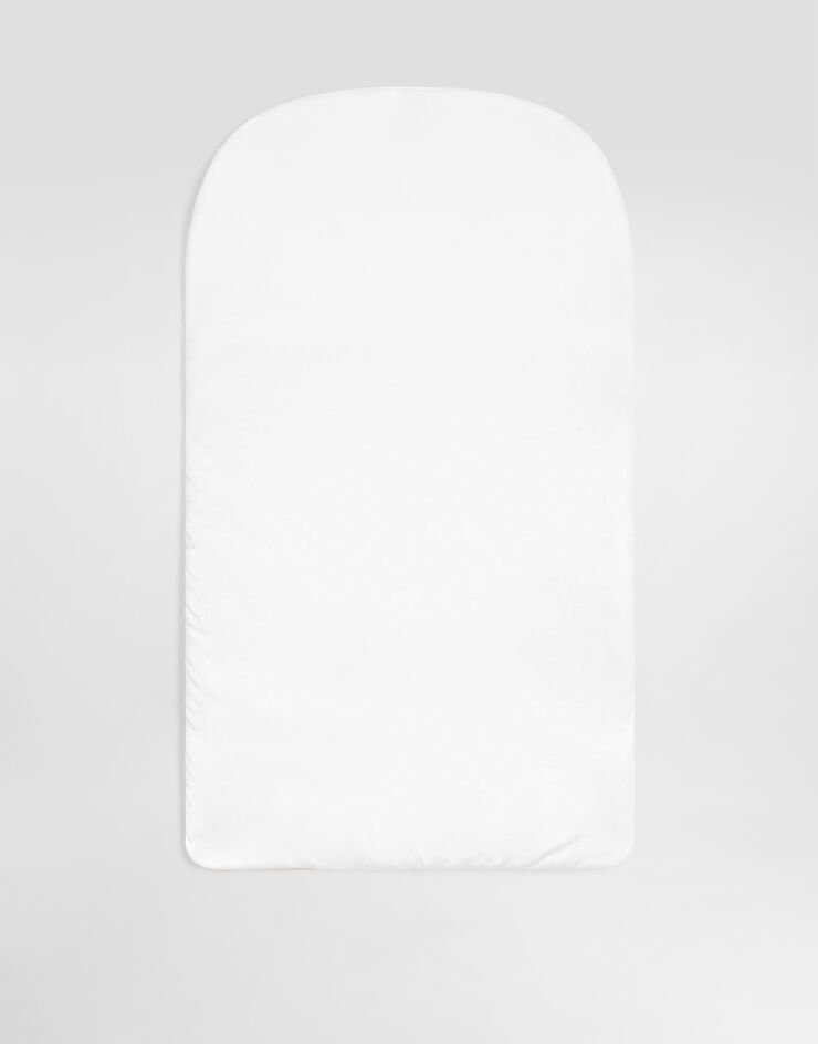 Dolce & Gabbana Interlock and linen baby nest with embroidery Dolce & Gabbana Interlock and linen baby nest with embroidery White LNJAI7G7PUP