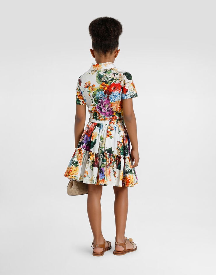 Dolce & Gabbana قميص بوبلين بطبعة زهور مطبعة L54S05HS5TV