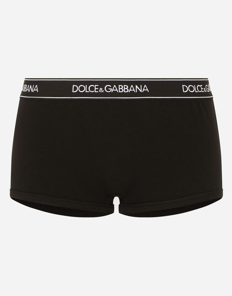 Dolce & Gabbana Jersey shorts with branded elastic Black O3B32TFUEEY