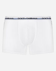 Dolce & Gabbana Two-way stretch jersey boxers with DG logo Black M3A27TFU1AU