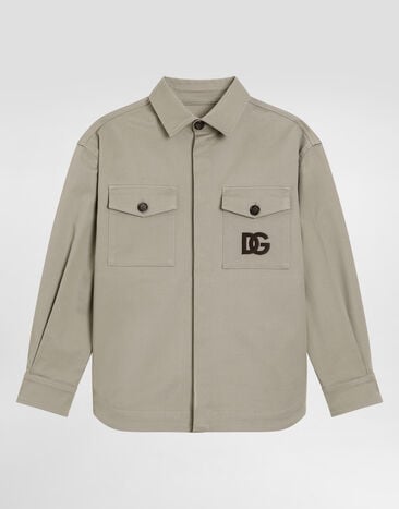 Dolce & Gabbana Stretch gabardine shirt Beige L44S54FUFL3