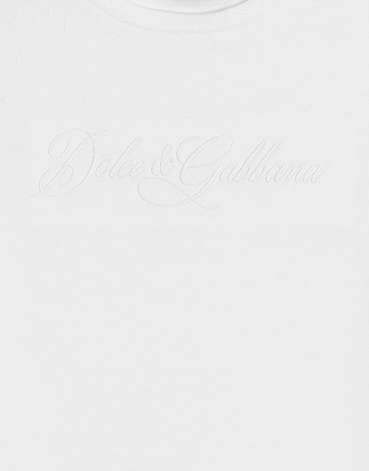 Dolce & Gabbana Jersey t-shirt with logo White L4JTHUG7QK5