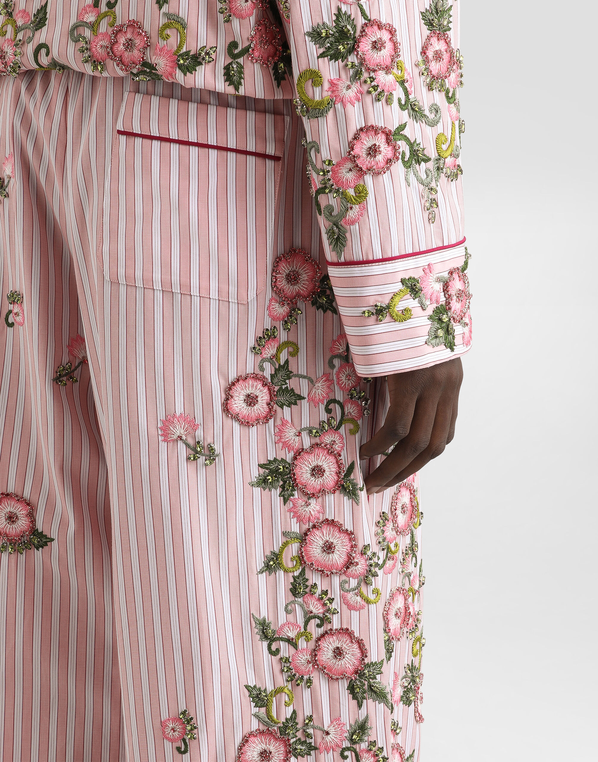 Vanity trousers with embroidery in Multicolor for Men | Dolce&Gabbana®
