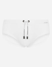 Dolce & Gabbana Swim briefs with high-cut leg White M4A51JFUGA2