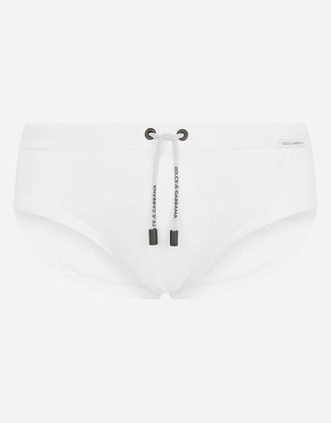 Dolce & Gabbana Swim briefs with high-cut leg White M4A51JONO05