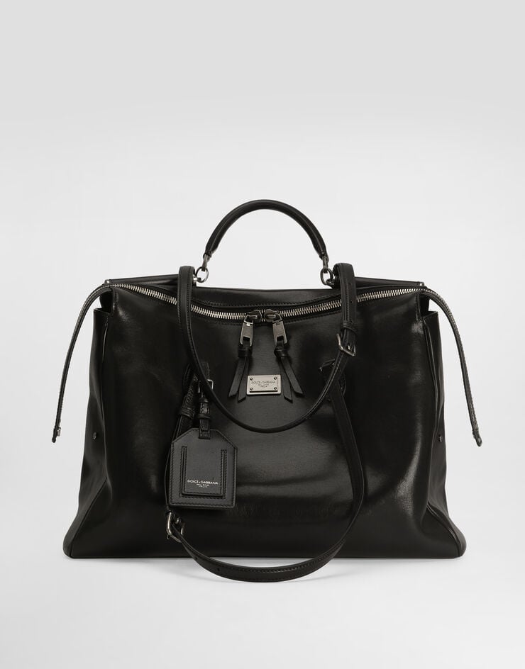 Dolce & Gabbana حقيبة من جلد عجل فيتوريا Black BM7825AH850