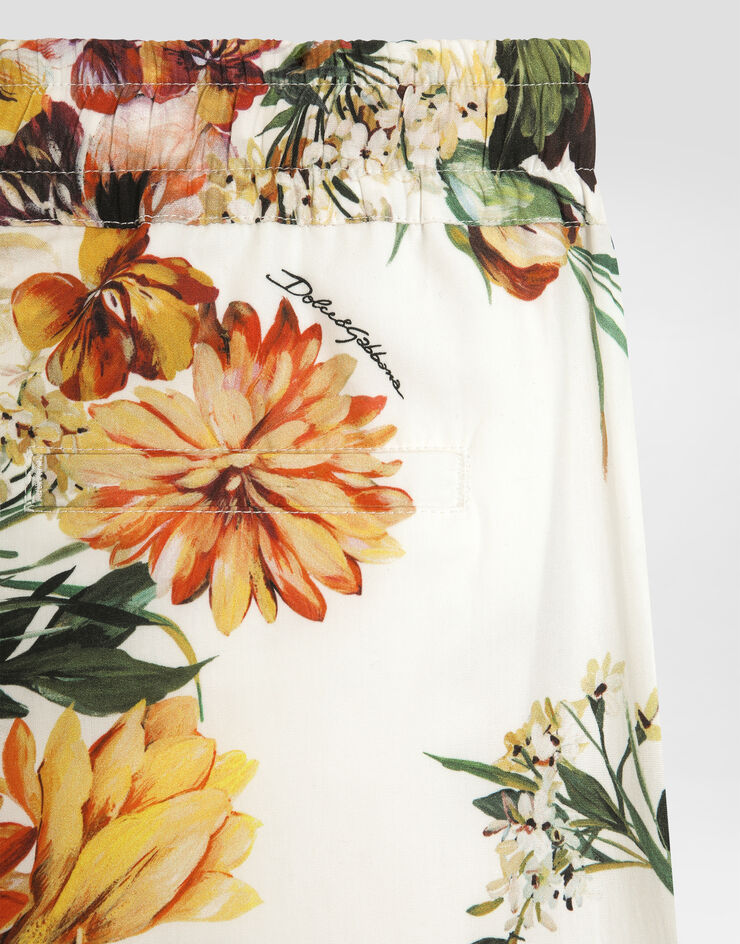 Dolce & Gabbana Flower-print cotton poplin trousers Print L53P50HS5TV