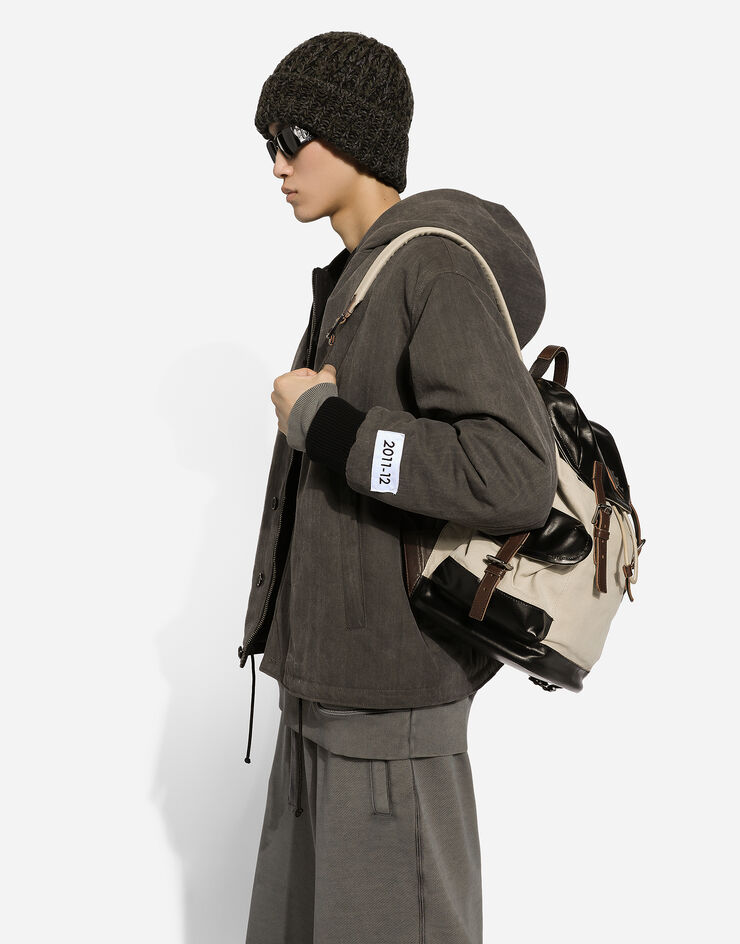 Dolce & Gabbana 衬垫含衬连帽飞行夹克 灰 G9BASTHUMT0