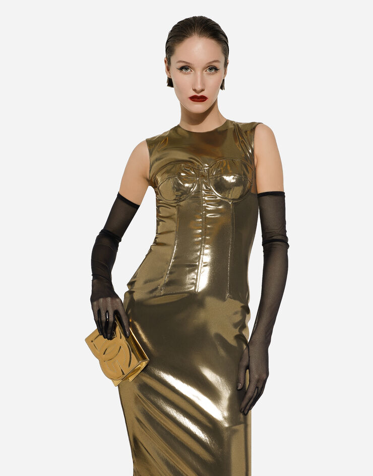 Dolce&Gabbana Маленькая сумка кросс-боди DG Logo золотой BB7543AY828