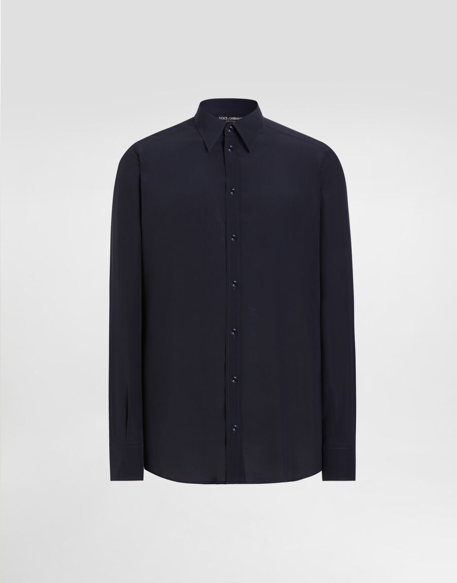 Silk crêpe de chine martini shirt