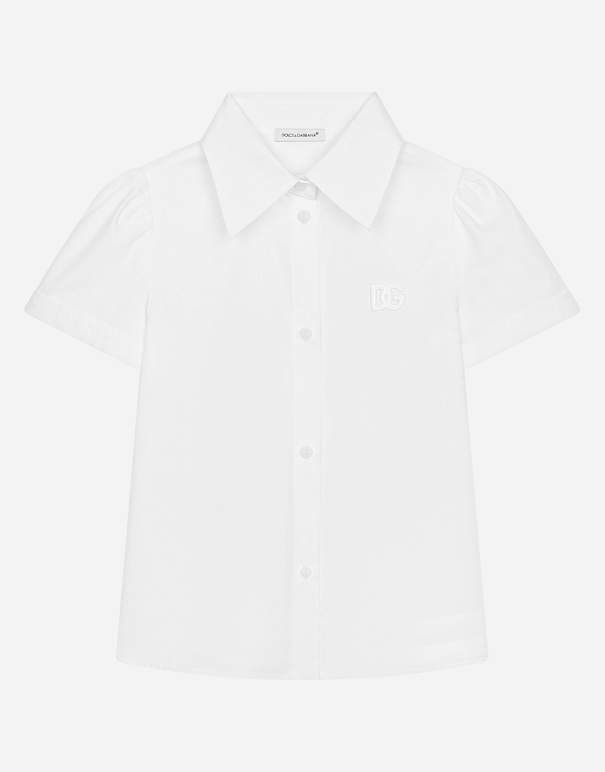 Dolce & Gabbana Cotton shirt with DG logo Pink EB0248A1471