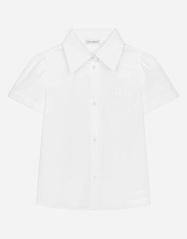 Dolce & Gabbana Cotton shirt with DG logo Imprima L56S12HS5Q5